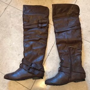 Women’s knee high leather boots
